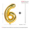 40 inch Gold Number Balloons (Gold 6)