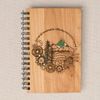 Mountains Personalized Wood Journal - Bamboo, Alder, Birch Options