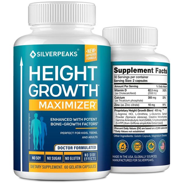 Height Growth Maximizer - Natural Height Pills to Grow Taller - Made in USA -...