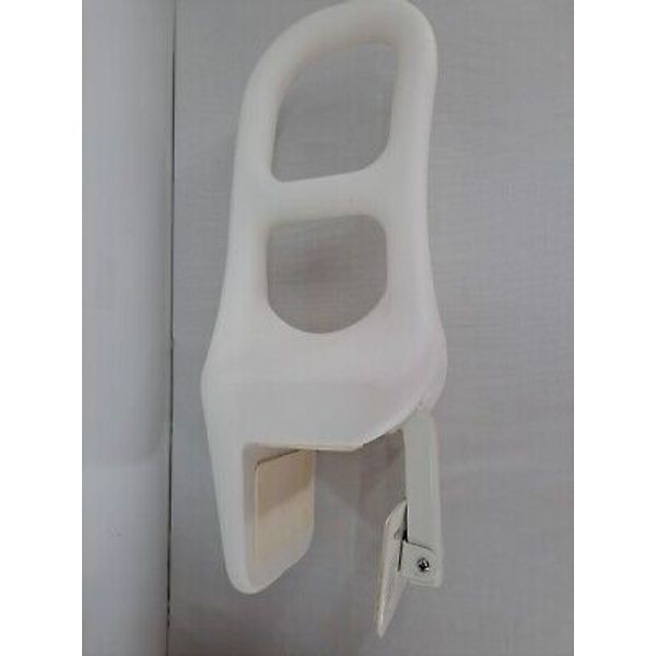 Molded Bathtub Rail White Safety Bar Clamp on Bathtub Grab Bar Handle Bathroom