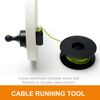 NHBETYS Wiremag Puller, Magnetic Cable Puller, Magnetic Wire Pulling System, Cable Fishing Tools Wire Pulling System for Home Outdoors, 9PCS/Set Magnetic Wire Puller Wire Pulling Tools