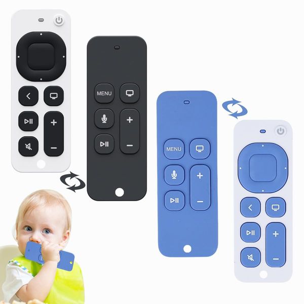 Silicone Baby Teething Toy, Small Remote Control Shape for Little Hand, Soft Chew Toy, Teether Sensory Toy for 3 Months+ Toddlers