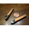 2 carbide tipped angle chamfer logan lathe bits for threads or angles E4 C5 new 
