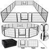 24" 16 Panel Detachable Dog Kennel Exercise Playpen Multiple Shape Safe For Pet