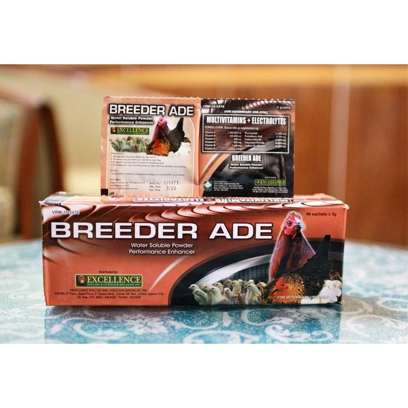 Breeder ADE Performance Enhancer Chicken Gamefowl Gallos 6 packets of ...