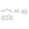 Table Corner Brackets Braces Heavy Duty 142mm Complete Set With Spanner