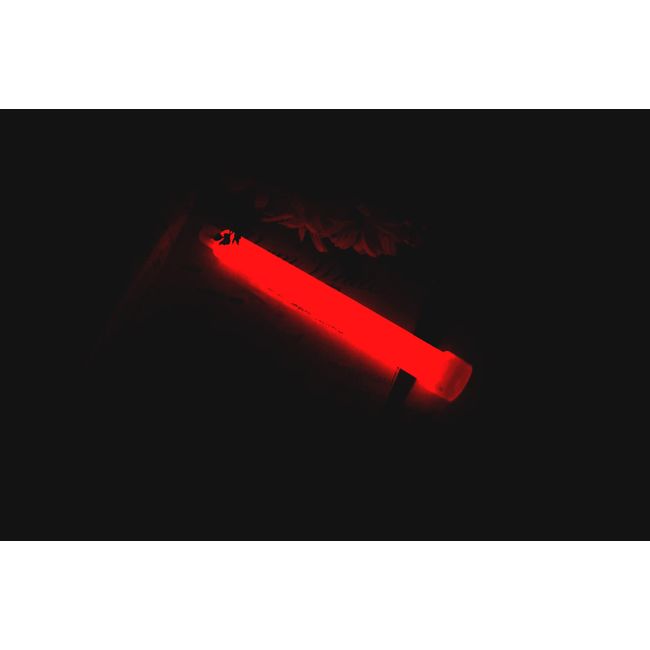 FAMULIA Chemical Light Penlight, Red (Set of 12), 8 Hours, For Events, Parties, Weddings, Long Luminous, Disposable Psilium