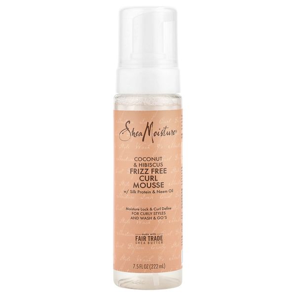 Frizz Free Curl Mousse, Coconut & Hibiscus, 7.5 fl oz (222 ml)