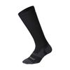 2XU Vectr Full Length Sock, Black/Titanium, L1