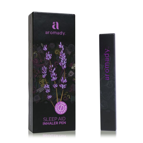 AROMADY™ Personal Portable Aromatherapy Essential Oil Diffuser | Sleep Aid Inhaler Pen | Lavender, Chamomile, Grape extract | Exclusive Melatonin inducing blend | Calming & Relaxing