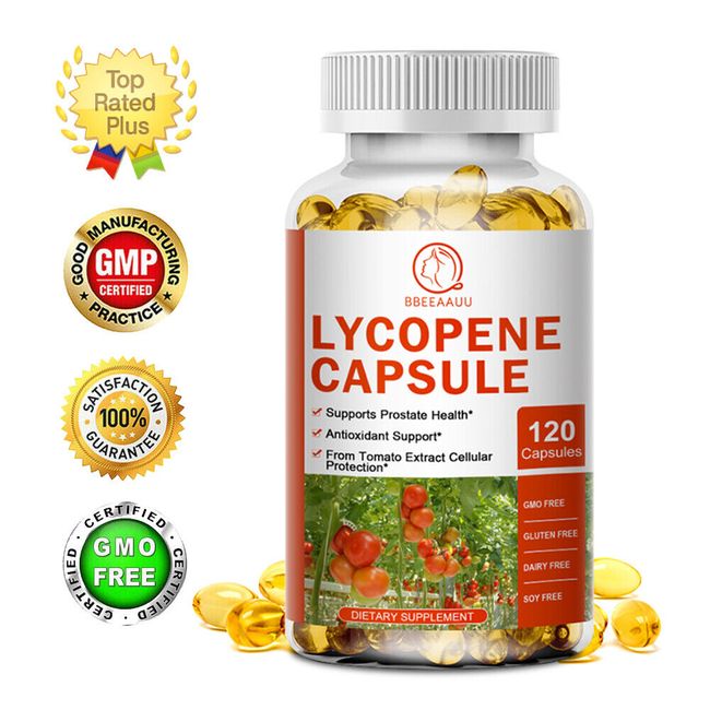 Lycopene Pills 20mg Prostate Support Antioxidant Immune & Heart Health Support