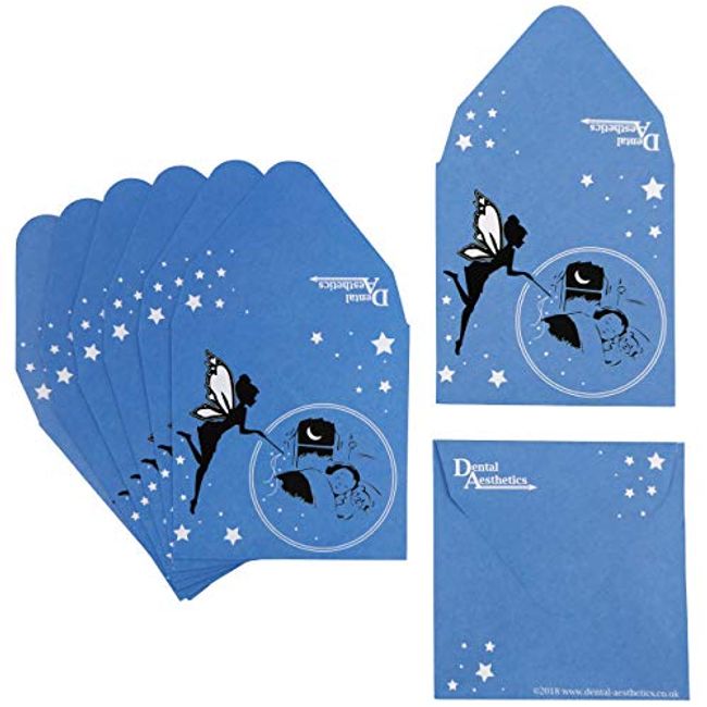 Tooth Fairy Envelopes (School Bulk Pack of 80) (Blue)