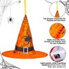 Halloween Witch Hat Lights 40Pcs Hanging Glowing LED Witch Hats Decor