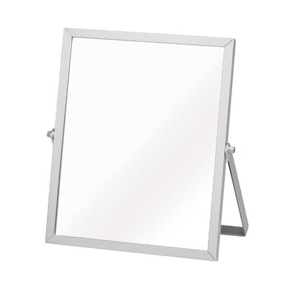 Nagai Kosan ines Aluminum Frame Tabletop Mirror Square (S) NK-246 SV Silver