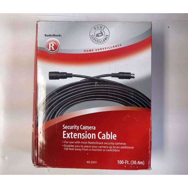 "NEW" RadioShack 49-2541 100Ft security camera extension cable.