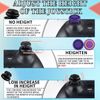 PlayRealm NO Falling Off Thumbstick Extender x 2 & Thumb Grip x 4 for PS5 & PS4 Controller (Purple Pack)