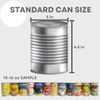 2 Sets Automatic Roll-Off Can Dispenser Storage Organizer For Pantry Cabinet