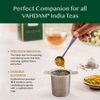VAHDAM Classic Tea Infuser | 18/8 Stainless Steel Loose Leaf Tea Steeper & Diffuser | Gift for Him/Her