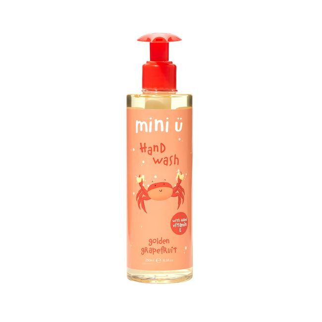 Mini U Golden Grapefruit Hand Wash for Kids & Children - Made from Naturally Derived Ingredients - Made in UK