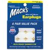 MKEPG-WH1 Ear Plugs, White, 6 Pairs