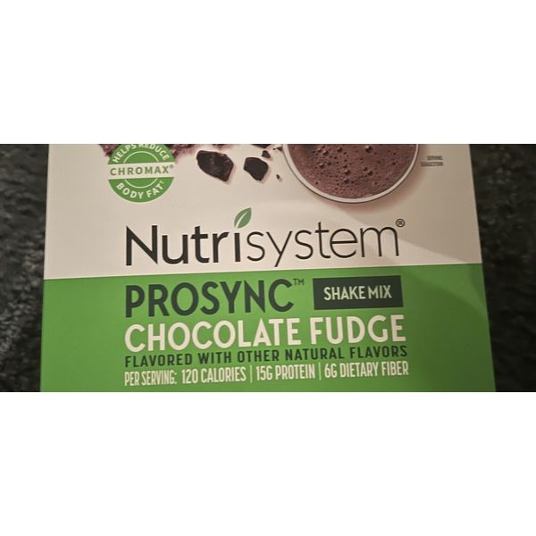 Nutrisystem 5 Prosync Shakes  CHOCOLATE  fudge bust belly bloat digestive health