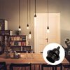 7 PCS E27 Lamp Holder Vintage E27 Bulb Holder External Thread E27 Light Socket Holder DIY Pendant Light Fitting Socket Suitable For Edison Bulbs Black Rated 4A 250V