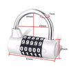 SISAV 5 Digit Combination Lock,Gym Padlock,Replaceable Combination Lock,Suitable for School Lockers,Tool Boxes,Fences,Silver(2 Pack)