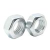 2Pcs M24 Hex Nut Stainless Steel Metric Thread Hex Lock Nut Silver