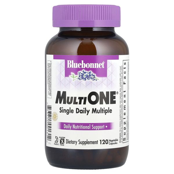 Bluebonnet Nutrition Multi One Single Daily Multiple 120 Vcaps Egg-Free, Fish