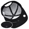 FLIPPER 3D Glossy USA American Flag Flat Brim Bill Baseball Cap Adjustable Snapback Hat for Men Women (Small ~ Medium, Gray/Black)