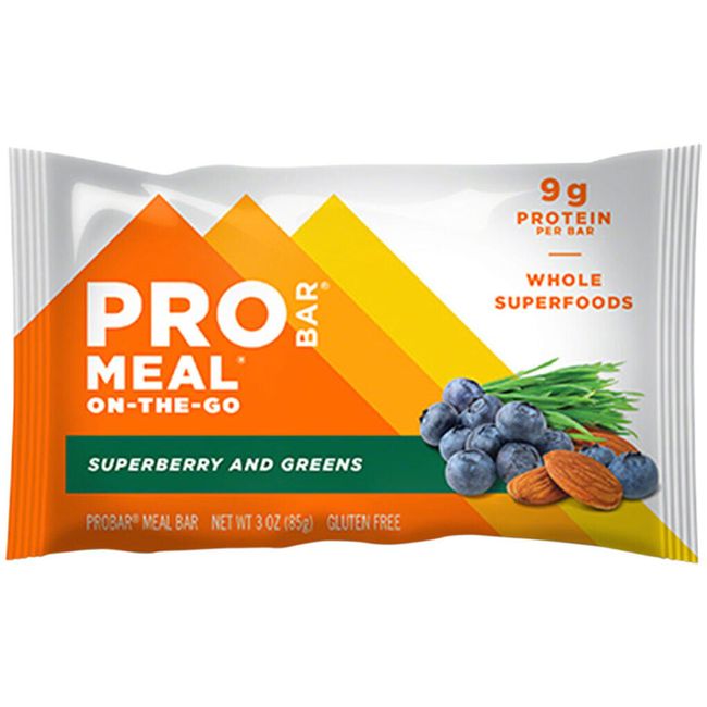 ProBar Meal Bar Superberry and Greens Box of 12 Delicious Meal Replacement