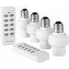 DEWENWILS Wireless Remote Control Light Lamp Socket E26/E27 Bulb Holder Base