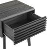 Modway Render Mid-Century Modern End Table or Nightstand in Charcoal, 15 19