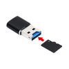 Cablecc USB 3.0 to Micro SD SDXC TF Card Reader with Micro Type-C USB-C OTG Adapter for Tablet/Mobile Phone.
