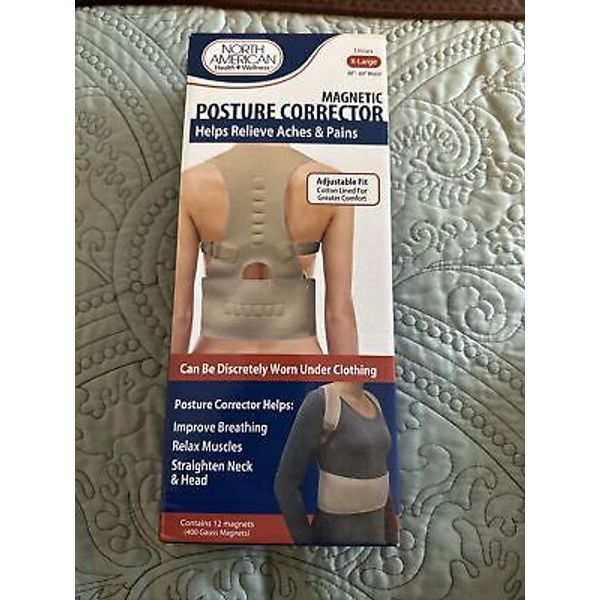 NIB North American Magnetic Posture Corrector X-Large 48-60” Waist