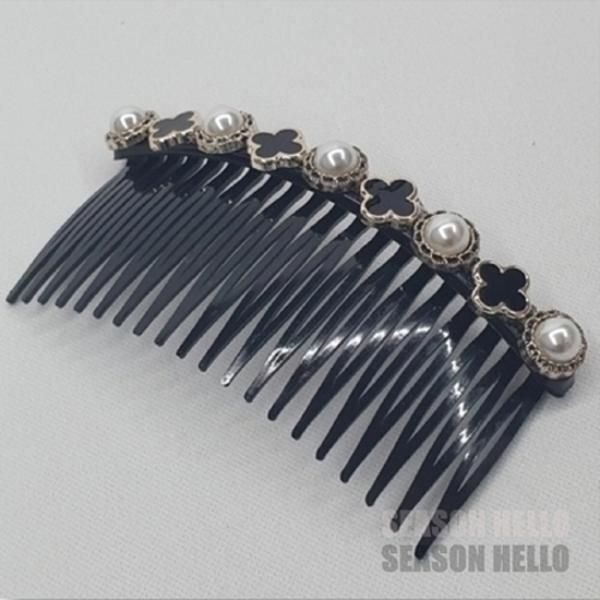 Season Hello Bun Hair Clip Type Clover Pearl Hair Comb Pin Luxury Hair Pin Children&#39;s Hair Pin Straight Hair Pin