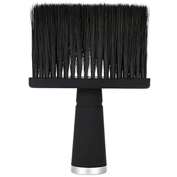 Vain Neck Duster Brush for Barbers - Soft Hair Cutting and Cleaning Brush for Hairdressers (Black)