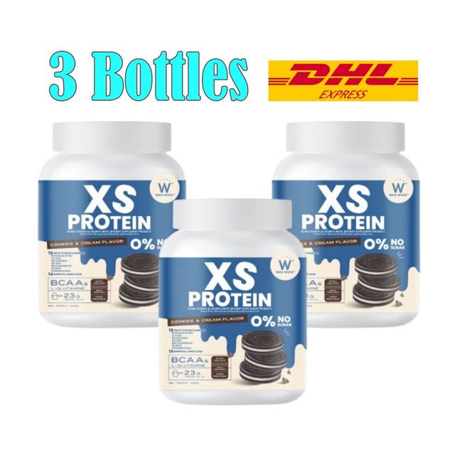 3x Wink White XS Protein Dietary Supplement Cookie & Cream Weight Control