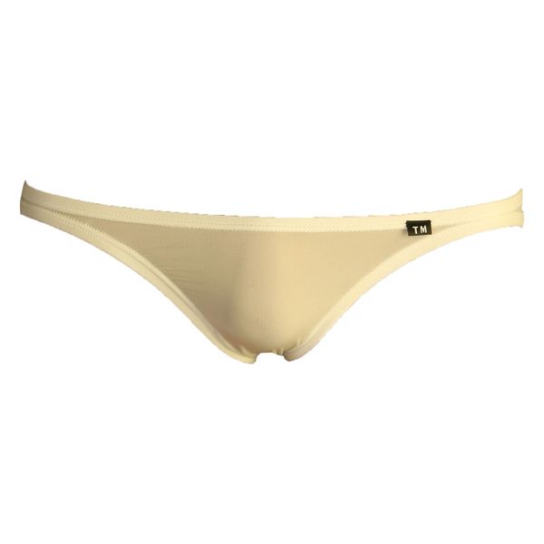 TM Collection Men's Bikini STRIKESKIN FLAT STYLE BASIC BIKINI M/L (L, White)