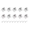 sourcing map Spring Loaded Hinges, 1" 304 Stainless Steel Self Closing Hinge for Cabinet 10pcs