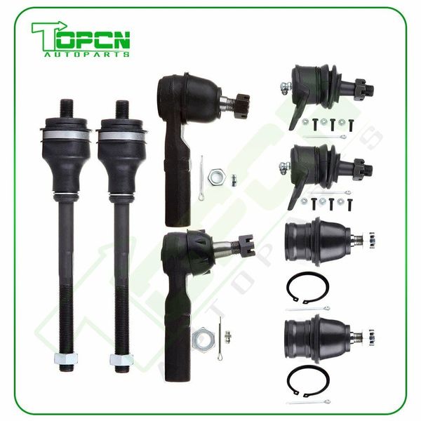 For 97-99 Dodge Dakota 4x4 Front Upper Lower Ball Joint Inner Outer Tie Rod End