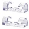 Cable Clips - 20pcs Cable Management Multipurpose Hooks Wire Holder Cable Hooks Clips Decoration Clips for Computer TV and Multi Cords Holder