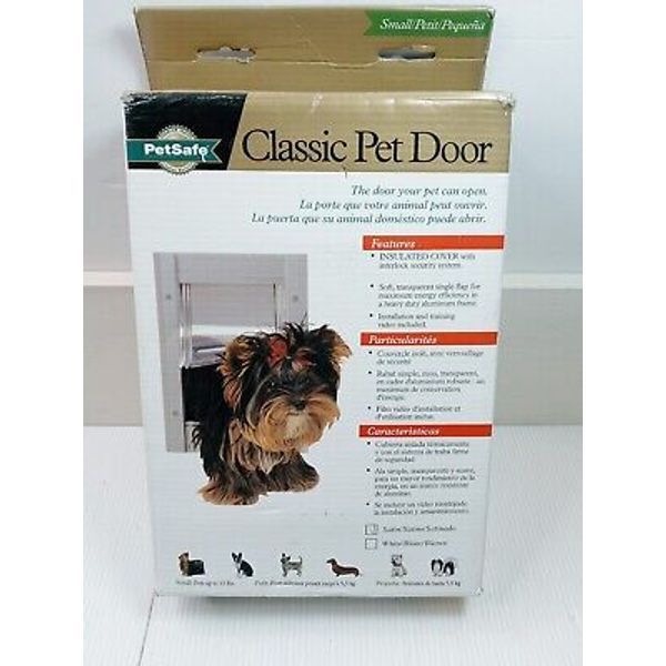 PetSafe classic Pet Door Insulated Cover Interlock Security System OPEN BOX NEW