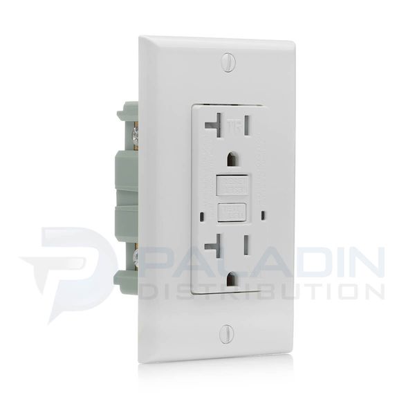 20A Amp GFCI Tamper Resistant Child Safety Outlet - UL Listed TR Self Testing