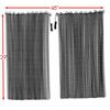 Fireplace Black Mesh Replacement Curtain Screen 2 Panels 29" x 48" Replacement