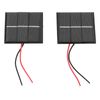 0.4W 1.5V 2Pcs Mini Small Solar Panel Module DIY Polysilicon Solar Cell 43x55mm Solar Panel Power Home DIY Project