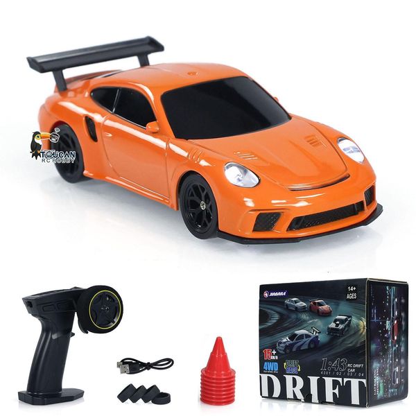 1:43Remote Control Mini Drift Car RC Race Car Toy with Light Traffic Safety Cone