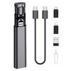 Multi USB Charging Adapter Cable Kit, 60W Fast Charging Data Transfer Multifunction Adapter Case USB A to Type C Lightning Micro Adapter Kit SIM Card Holder & Eject Tool