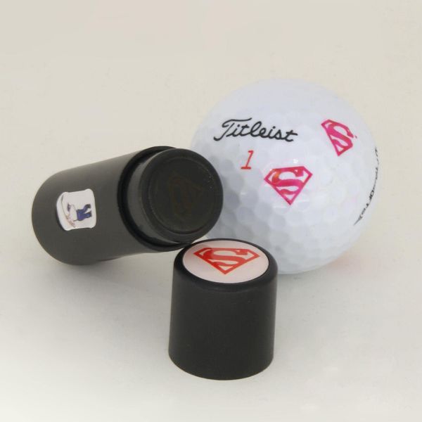 DB SPARES Superman Design Golf Ball Stamper Stamp Marker Personalize your Golf Balls