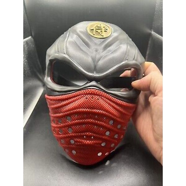 Ninja Hero Red Black Plastic Kids Children’s Red Black Mask Pretend Play Costume